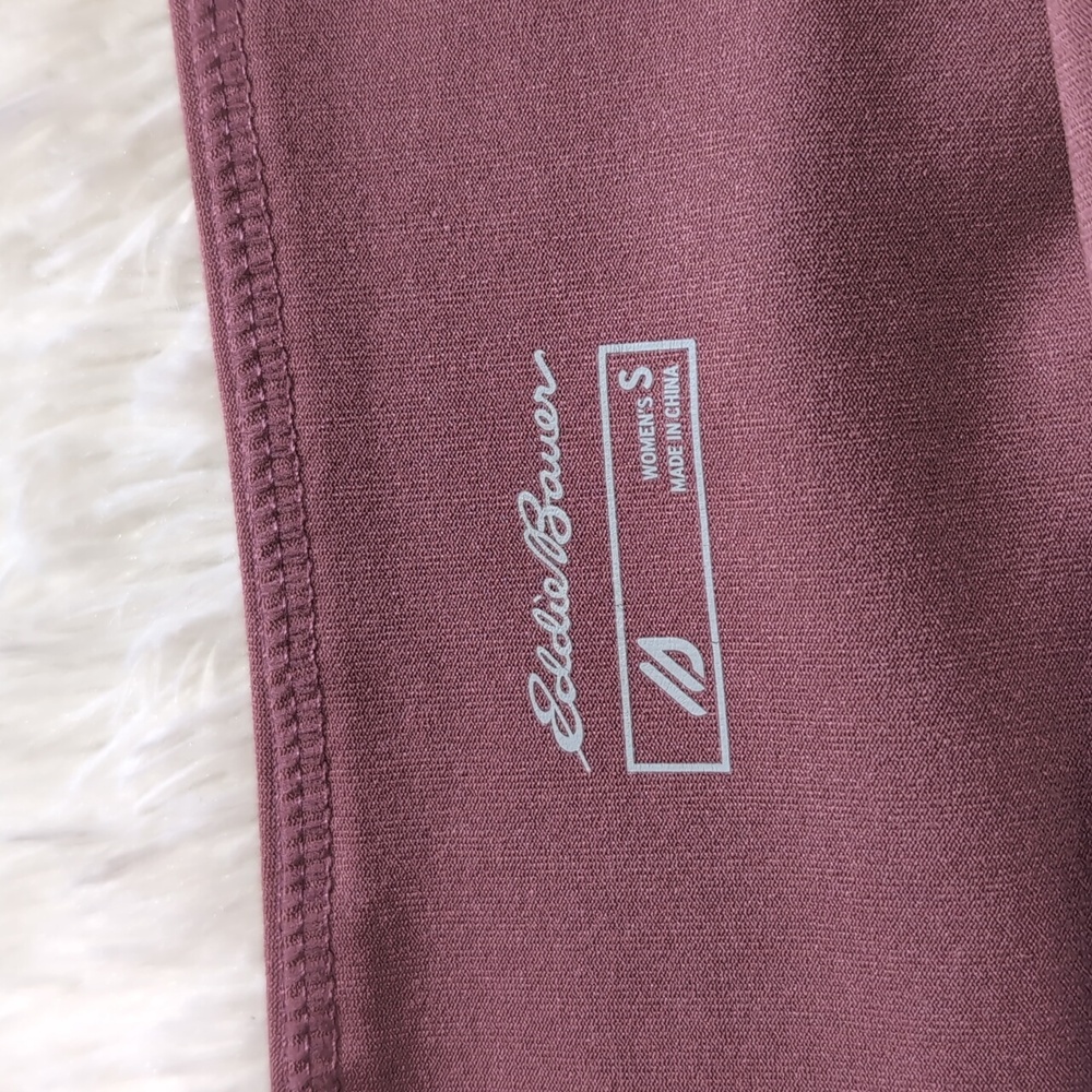 Eddie Bauer Rose Pink High Rise Trail Tight Leggings w/ Zipper Pockets Small - Picture 10 of 15